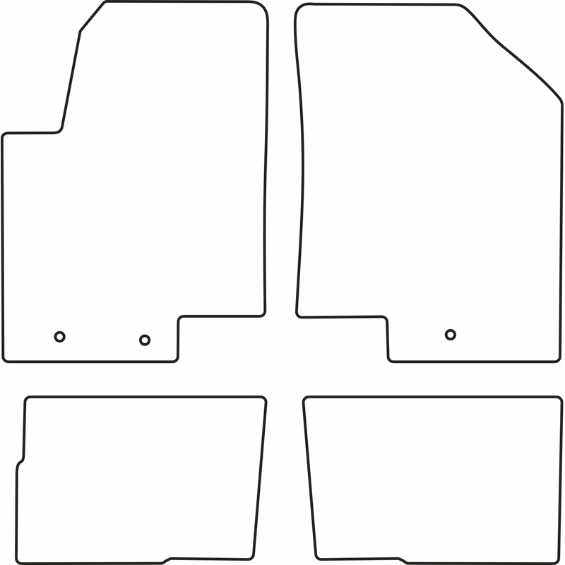 Automatten Velours  Kia Soul 2011-2014
