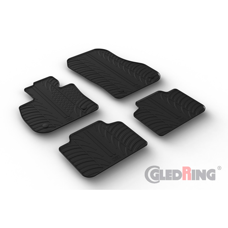 Rubbermatten  BMW X1 (U11) 2022- (T profiel 4-delig + montageclips)