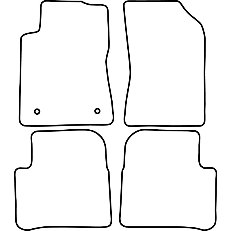 Automatten Velours  Citroën C3 2016-