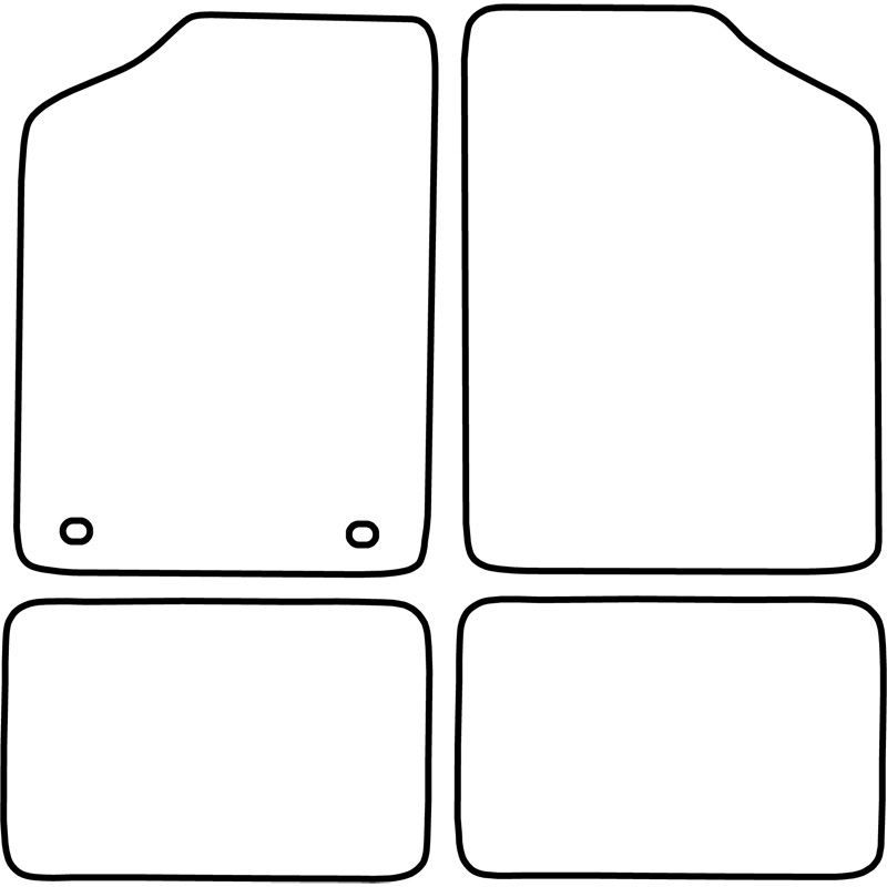Automatten Velours  Volkswagen Golf III Cabrio 1992-1998 & Golf IV Cabrio 1998-2002