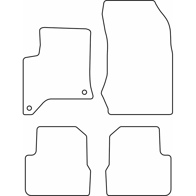 Automatten  Opel Corsa F Hybrid & Peugeot 208 II Hybrid 2024-