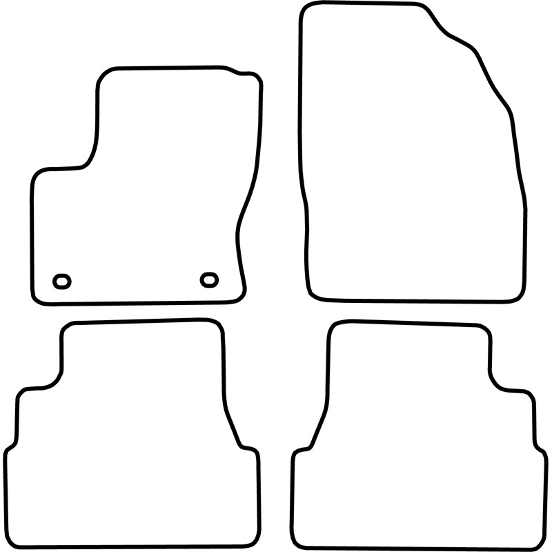 Automatten Velours  Ford Focus C-Max 2007-2011