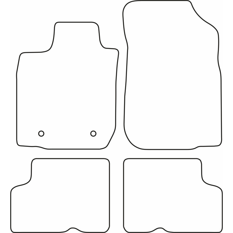 Automatten Velours  Dacia Logan MCV 2005-2013 (5 personen)