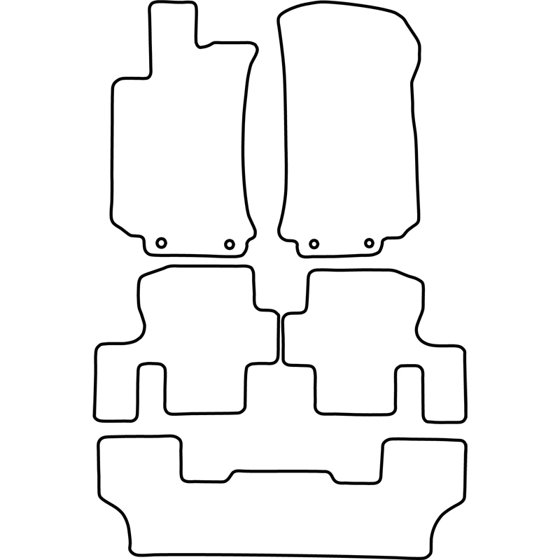 Automatten  Mercedes R-Klasse W251 2005-2010