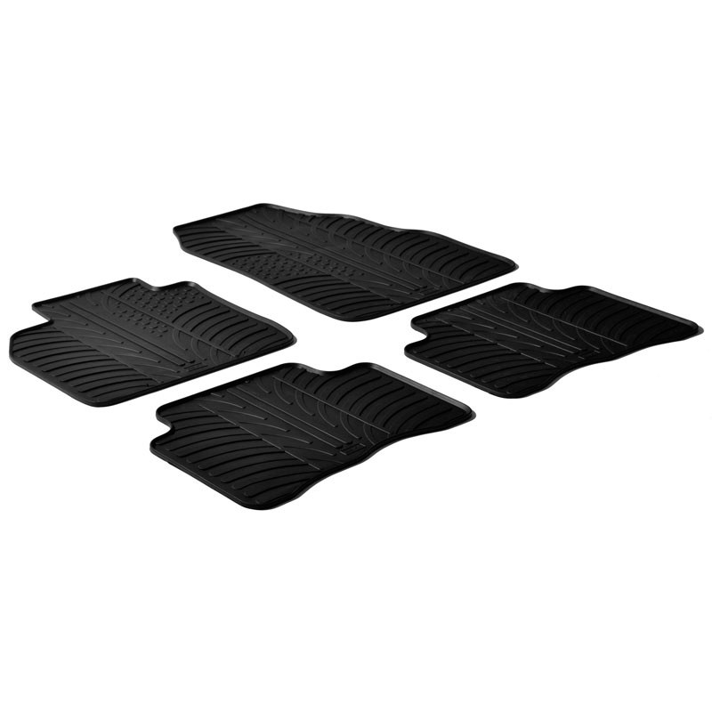 Rubbermatten  Opel Mokka (incl. X) & Chevrolet Trax 2012-2020 (T profiel 4-delig + montageclips)