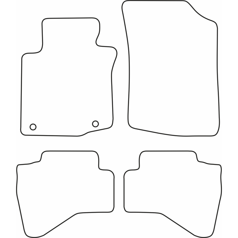 Automatten Velours  Toyota Aygo 2005-2010