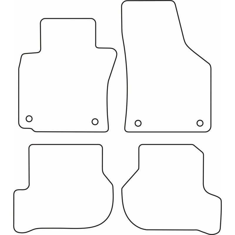 Automatten Velours  Volkswagen Golf VI 2008-2012 & Cabrio 2012-