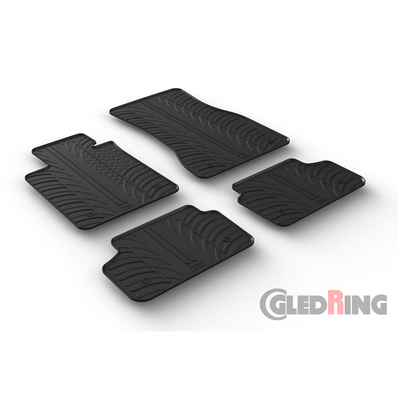 Rubbermatten  BMW 5-Serie G30/G31 2017-2023 (T profiel 4-delig + montageclips)
