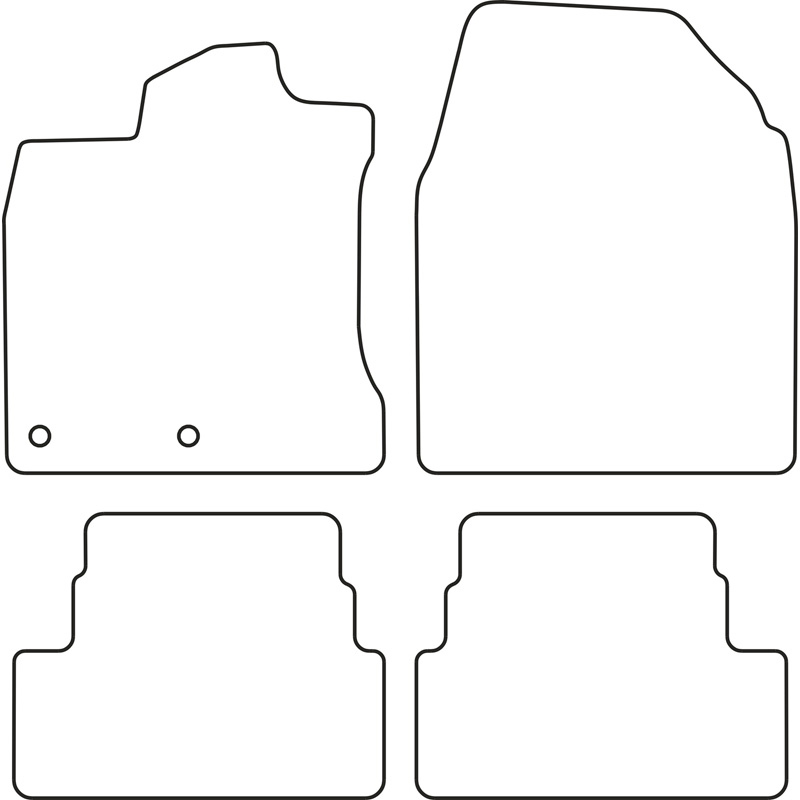 Automatten Velours  Nissan Qashqai 2007-2014